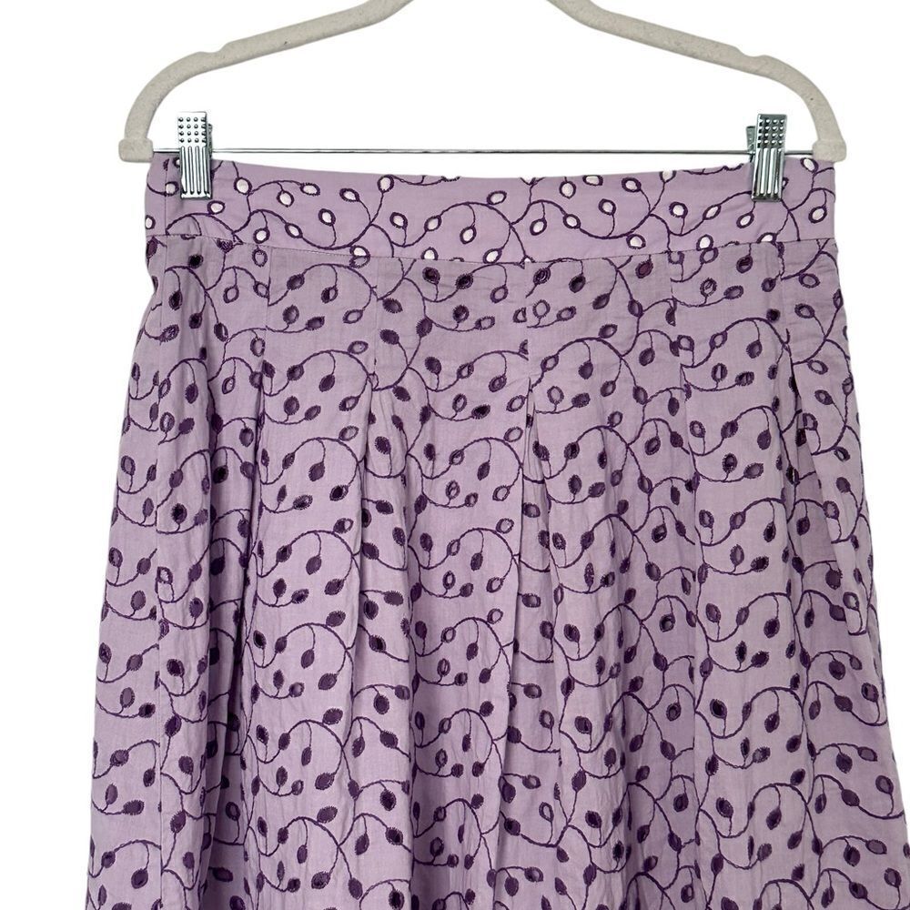 Momoni Zelda Maxi Skirt in Lilac Eyelet| Size 8 - Picture 10 of 10